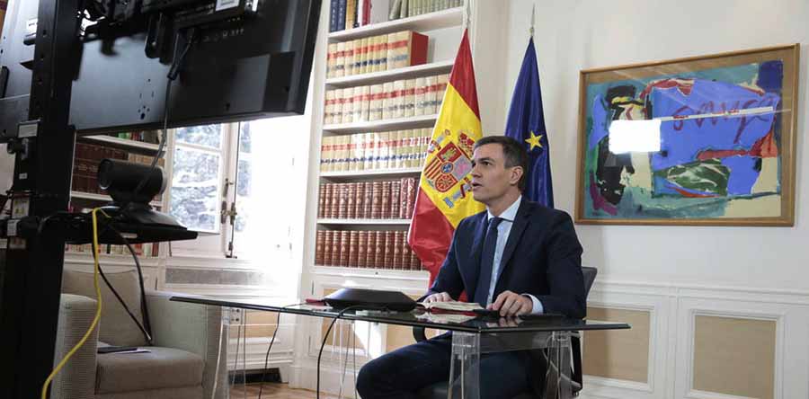 videoconferencia presidente pedro sanchez gobierno espana
